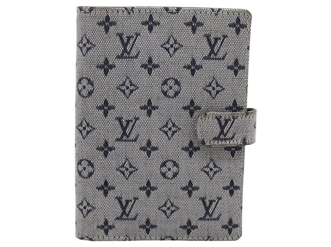 LOUIS VUITTON Monogram Mini Agenda PM Day Planner Cover Blue R20910 Auth gh2363 Azul Monograma - vista 13