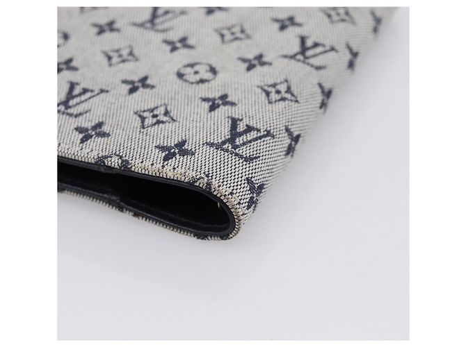 LOUIS VUITTON Monogram Mini Agenda PM Day Planner Cover Blue R20910 Auth gh2363 Azul Monograma - vista 16