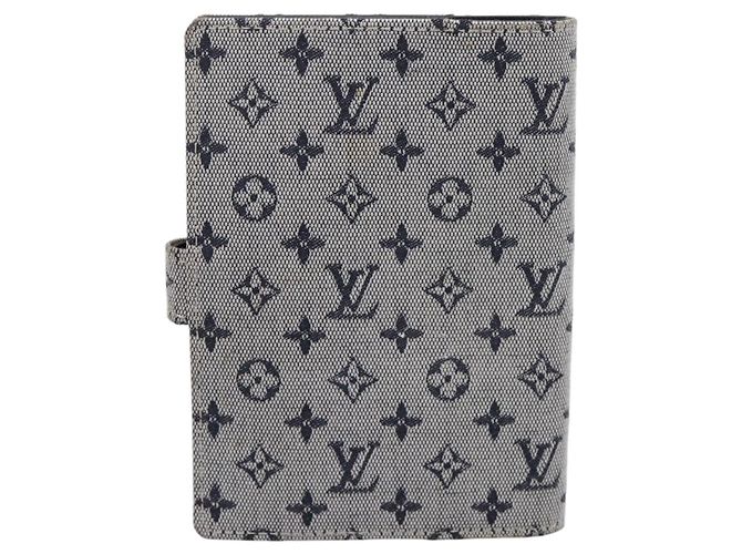 LOUIS VUITTON Monogram Mini Agenda PM Day Planner Cover Blue R20910 Auth gh2363 Azul Monograma - vista 2
