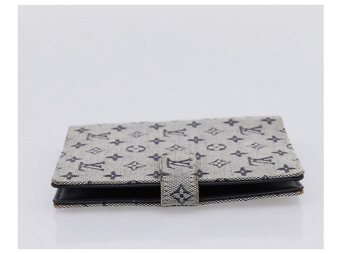 LOUIS VUITTON Monogram Mini Agenda PM Day Planner Cover Blue R20910 Auth gh2363 Azul Monograma - vista 3