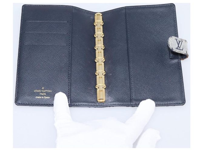 LOUIS VUITTON Monogram Mini Agenda PM Day Planner Cover Blue R20910 Auth gh2363 Azul Monograma - vista 9