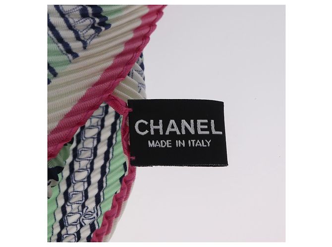 CHANEL Schal Seide Grün CC Auth 204962M - Ansicht 21