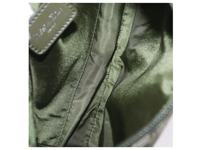 Pouch accessori Christian Dior Trotter Canvas Khaki Silver Auth mr2991V Argento Cachi - vista 11