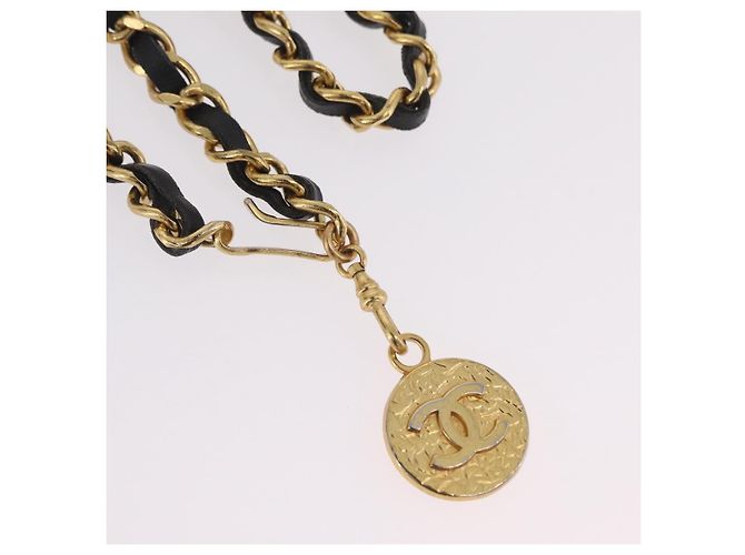 Collana CHANEL metallo Gold Tone CC Auth bs37294A - vista 3