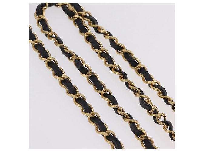 Collana CHANEL metallo Gold Tone CC Auth bs37294A - vista 5