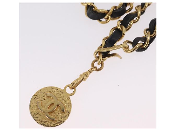 Collana CHANEL metallo Gold Tone CC Auth bs37294A - vista 8