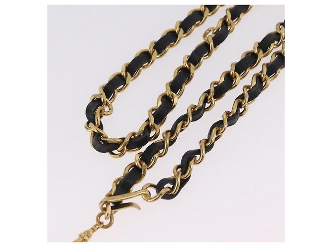 Collana CHANEL metallo Gold Tone CC Auth bs37294A - vista 9