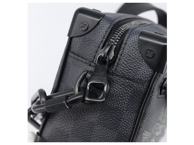 Borsa LOUIS VUITTON Damier Grafitte Mini Soft Trunk Bag N45278 LV Auth 203304M Damier ebene - vista 10