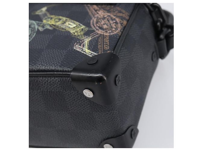 Borsa LOUIS VUITTON Damier Grafitte Mini Soft Trunk Bag N45278 LV Auth 203304M Damier ebene - vista 14