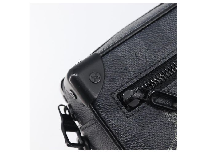Borsa LOUIS VUITTON Damier Grafitte Mini Soft Trunk Bag N45278 LV Auth 203304M Damier ebene - vista 18