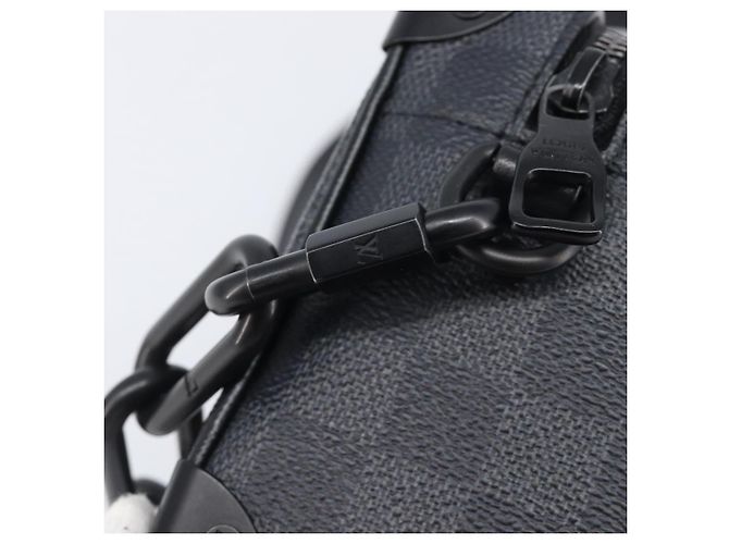 Borsa LOUIS VUITTON Damier Grafitte Mini Soft Trunk Bag N45278 LV Auth 203304M Damier ebene - vista 19