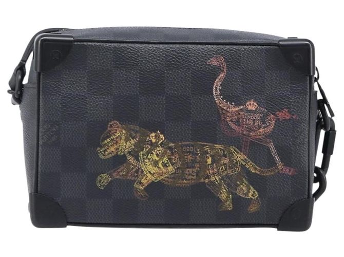 Borsa LOUIS VUITTON Damier Grafitte Mini Soft Trunk Bag N45278 LV Auth 203304M Damier ebene - vista 2