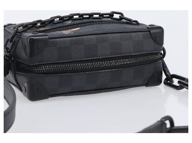 Borsa LOUIS VUITTON Damier Grafitte Mini Soft Trunk Bag N45278 LV Auth 203304M Damier ebene - vista 6