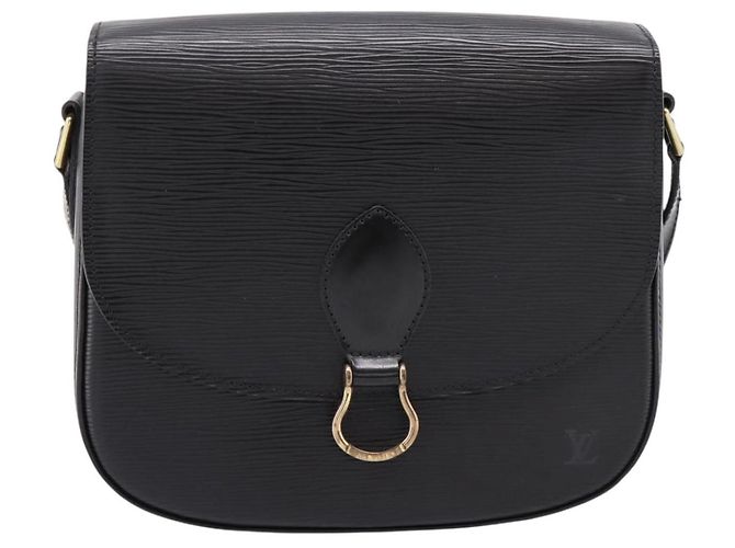 Borsa a tracolla LOUIS VUITTON Epi Saint Cloud GM Black Noir M52192 LV Auth ep16207A Nero - vista 13