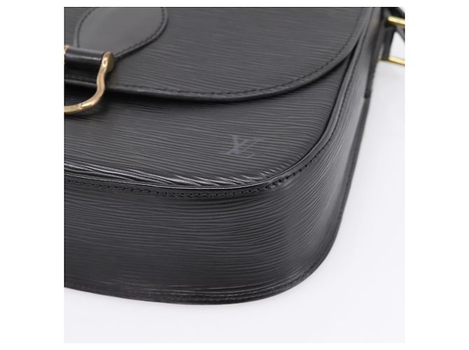 Borsa a tracolla LOUIS VUITTON Epi Saint Cloud GM Black Noir M52192 LV Auth ep16207A Nero - vista 14