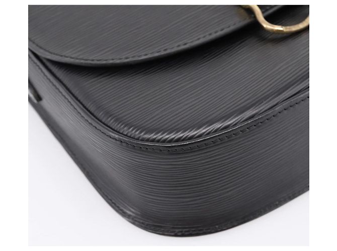 Borsa a tracolla LOUIS VUITTON Epi Saint Cloud GM Black Noir M52192 LV Auth ep16207A Nero - vista 15