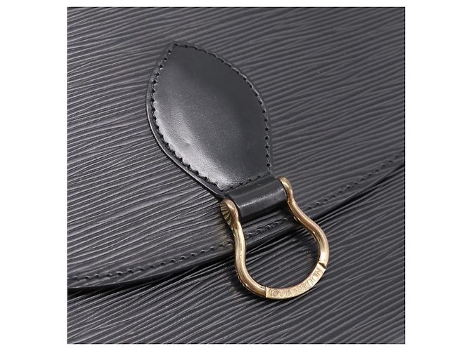 Borsa a tracolla LOUIS VUITTON Epi Saint Cloud GM Black Noir M52192 LV Auth ep16207A Nero - vista 18