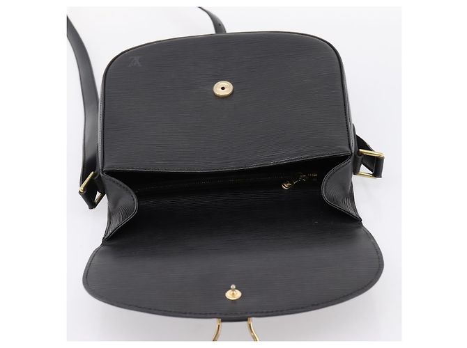 Borsa a tracolla LOUIS VUITTON Epi Saint Cloud GM Black Noir M52192 LV Auth ep16207A Nero - vista 19