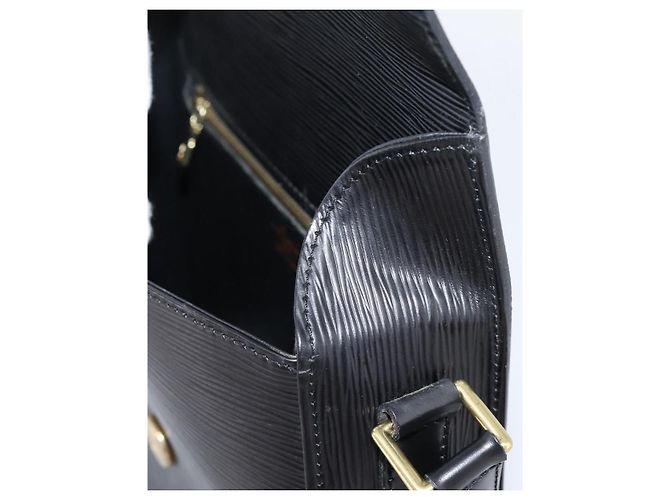 Borsa a tracolla LOUIS VUITTON Epi Saint Cloud GM Black Noir M52192 LV Auth ep16207A Nero - vista 20