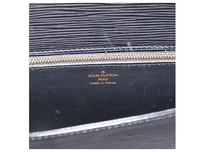 Borsa a tracolla LOUIS VUITTON Epi Saint Cloud GM Black Noir M52192 LV Auth ep16207A Nero - vista 21