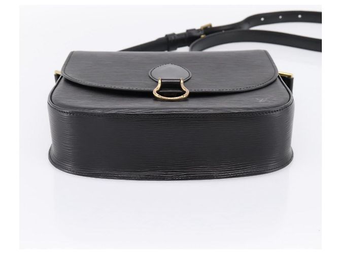 Borsa a tracolla LOUIS VUITTON Epi Saint Cloud GM Black Noir M52192 LV Auth ep16207A Nero - vista 5