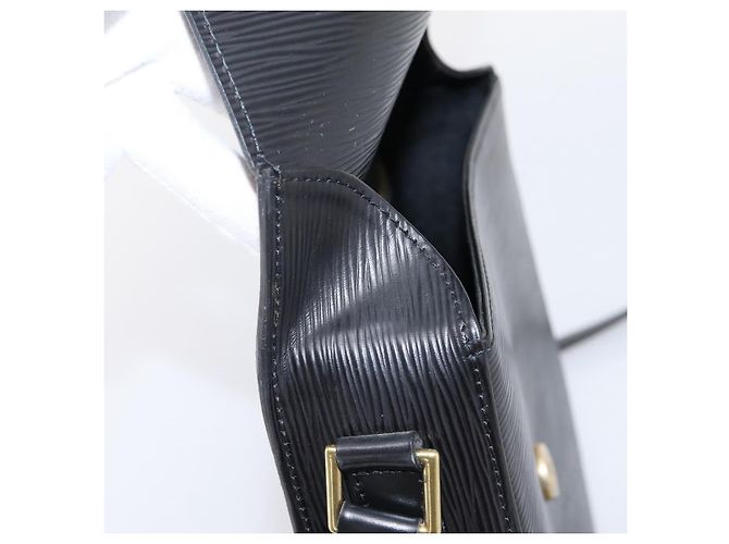 Borsa a tracolla LOUIS VUITTON Epi Saint Cloud GM Black Noir M52192 LV Auth ep16207A Nero - vista 9