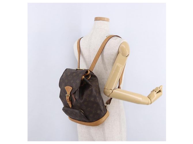 LOUIS VUITTON Monogram Montsouris MM Rucksack M51136 LV Auth 198905 Monogramm - Ansicht 28