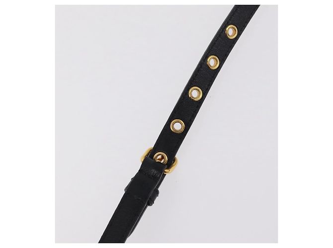 Borsa a mano Miu Miu Matelassé in pelle 2way Nera Tono Oro Auth ki6891M Nero - vista 16