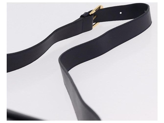 Borsa a tracolla Salvatore Ferragamo in pelle blu navy e oro Auth 206283A D'oro - vista 14
