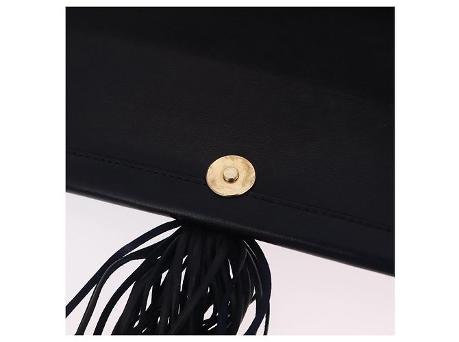 Borsa a tracolla Salvatore Ferragamo in pelle blu navy e oro Auth 206283A D'oro - vista 21