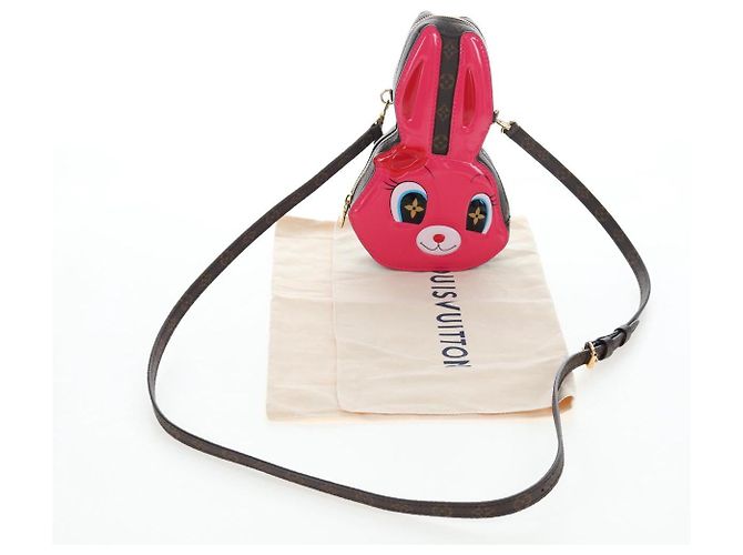 LOUIS VUITTON Monogram Wallet On Chain Rabbit Bag Rose M11452 LV Auth 206005SAM Braun Monogramm - Ansicht 12
