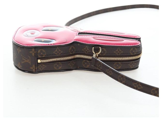 LOUIS VUITTON Monogram Wallet On Chain Rabbit Bag Rose M11452 LV Auth 206005SAM Braun Monogramm - Ansicht 4