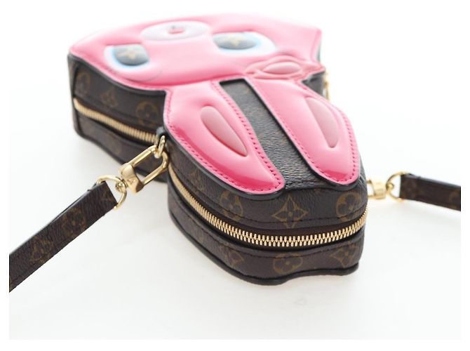 LOUIS VUITTON Monogram Wallet On Chain Rabbit Bag Rose M11452 LV Auth 206005SAM Braun Monogramm - Ansicht 6