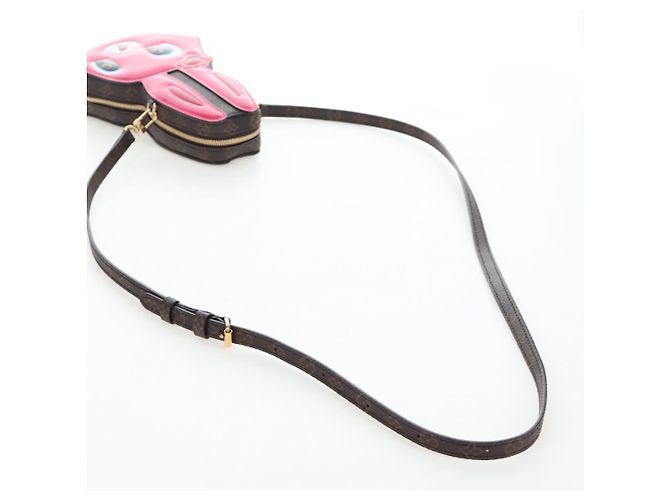 LOUIS VUITTON Monogram Wallet On Chain Rabbit Bag Rose M11452 LV Auth 206005SAM Braun Monogramm - Ansicht 7
