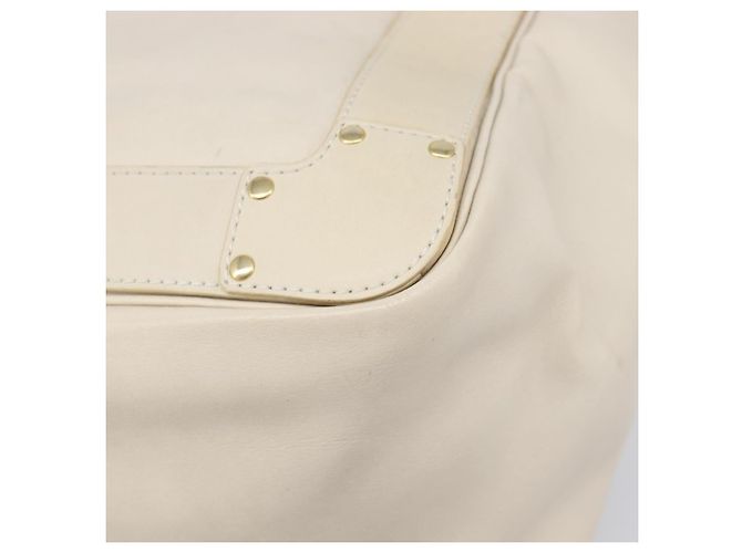 Chloé Borsa Tote Chloe Eden Small in Pelle Bianco Oro Auth 204236 D'oro - vista 15