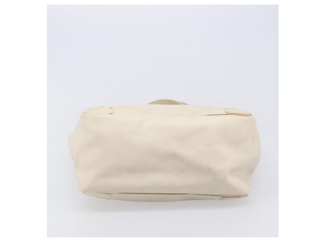 Chloé Borsa Tote Chloe Eden Small in Pelle Bianco Oro Auth 204236 D'oro - vista 5