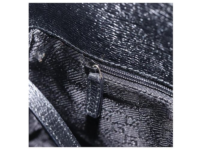 Borsa a mano GUCCI Pelle Canvas Nero Oro 002 1113 Auth ep16164A - vista 21