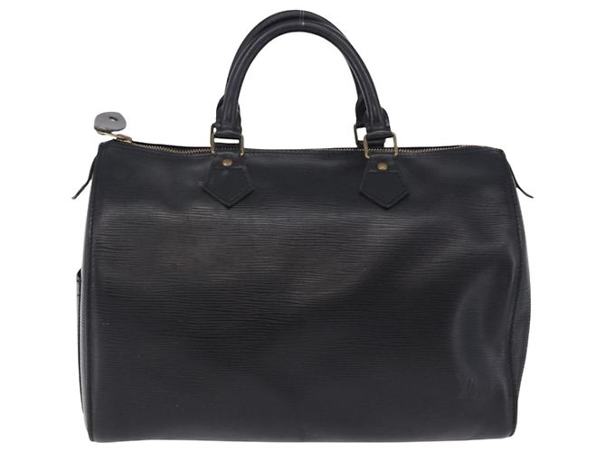 LOUIS VUITTON Epi Speedy 30 Hand Bag Noir black M43002 LV Auth 201256 Nero - vista 2