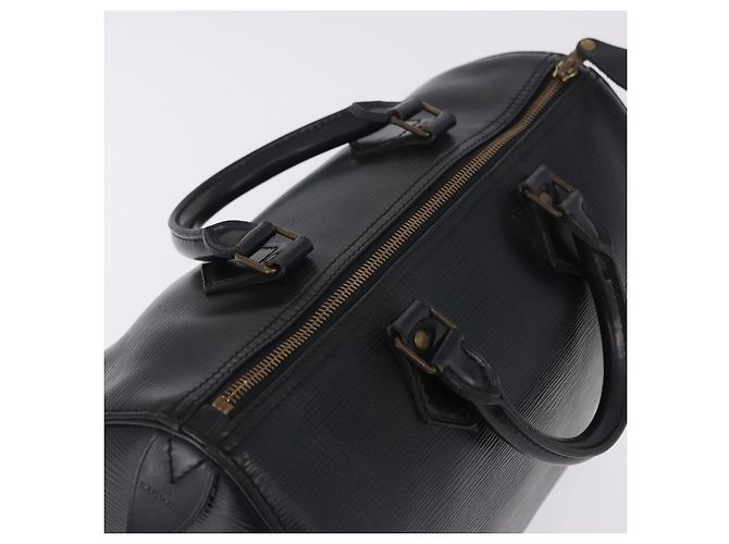LOUIS VUITTON Epi Speedy 30 Hand Bag Noir black M43002 LV Auth 201256 Nero - vista 7