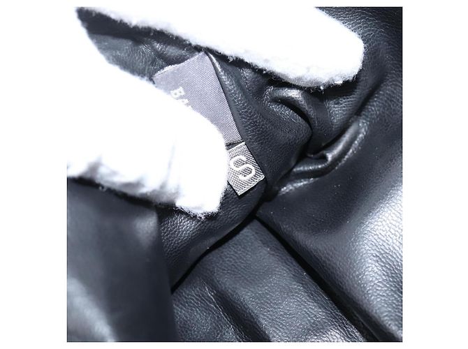 Bally Schultertasche mit Kette aus Leder Schwarz Goldfarben Auth BA16143 - Ansicht 12