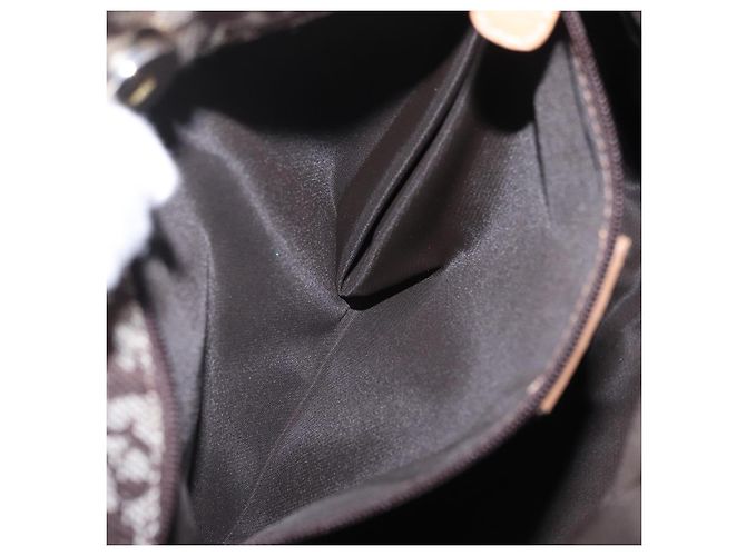 Borsa a mano Christian Dior Trotter Canvas Marrone Oro Auth ka6338V D'oro - vista 25