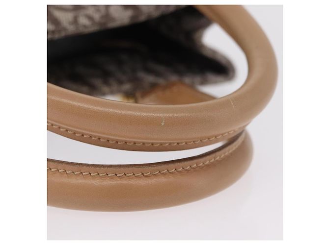 Borsa a mano Christian Dior Trotter Canvas Marrone Oro Auth ka6338V D'oro - vista 8