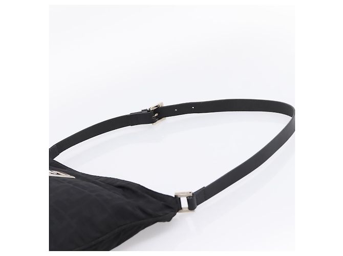 FENDI Zucca Canvas Schultertasche Schwarz Auth ep16169 - Ansicht 8