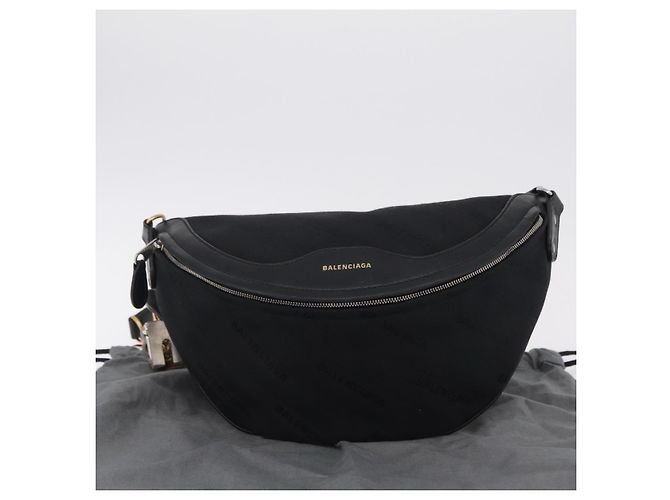BALENCIAGA Borsa a tracolla Souvenir Pelle Nero Argento 531550 Auth mr3029A - vista 12