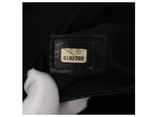CHANEL Handtasche Caviar Skin Black Gold Tone CC Auth mr3003V Schwarz - Ansicht 11