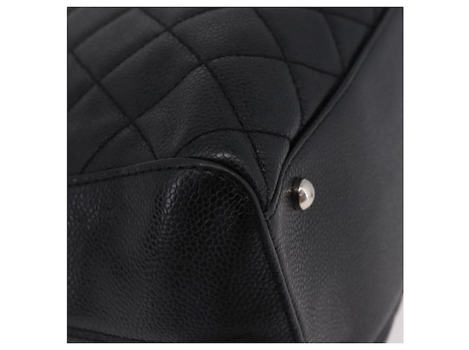 CHANEL Handtasche Caviar Skin Black Gold Tone CC Auth mr3003V Schwarz - Ansicht 8