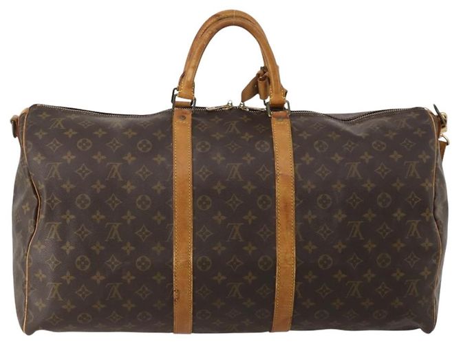 LOUIS VUITTON Monogram Keepall Bandouliere 55 Borsa Boston M41414 LV Auth 201227 Monogramma - vista 2