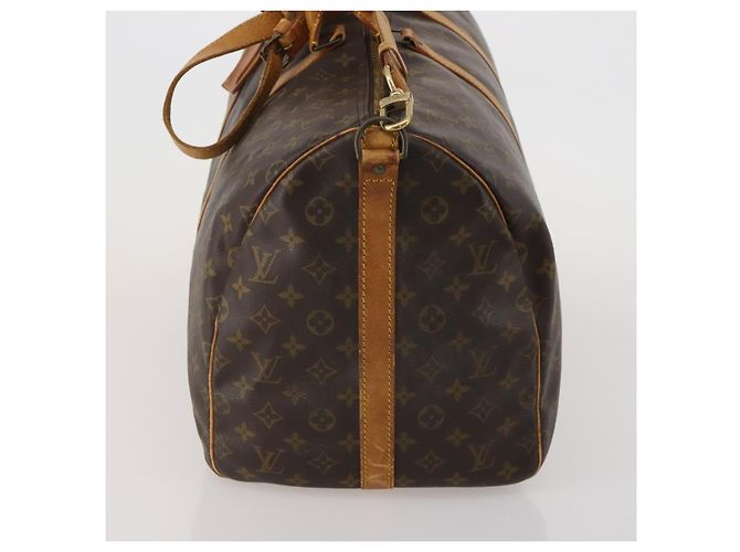 LOUIS VUITTON Monogram Keepall Bandouliere 55 Borsa Boston M41414 LV Auth 201227 Monogramma - vista 3