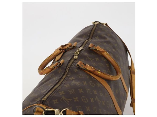 LOUIS VUITTON Monogram Keepall Bandouliere 55 Borsa Boston M41414 LV Auth 201227 Monogramma - vista 6