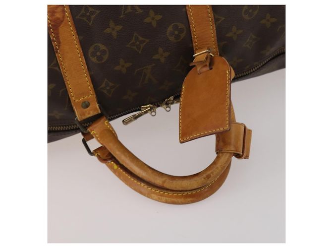 LOUIS VUITTON Monogram Keepall Bandouliere 55 Borsa Boston M41414 LV Auth 201227 Monogramma - vista 8